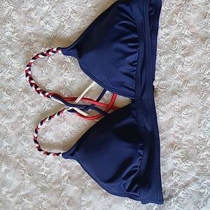 Red, White and Blue Bikini TOP ONLY